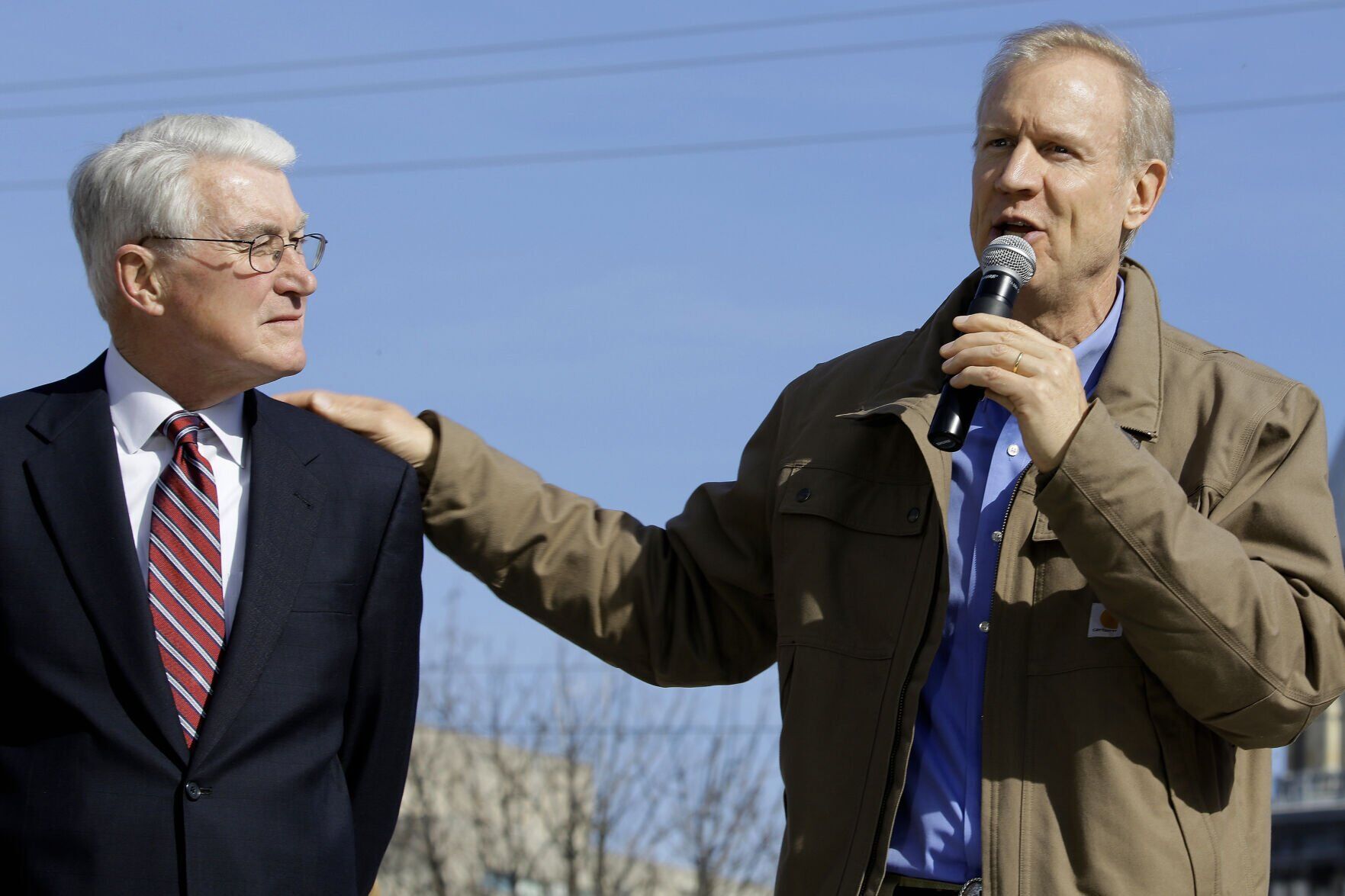 Bruce Rauner and Jim Edgar, 2014